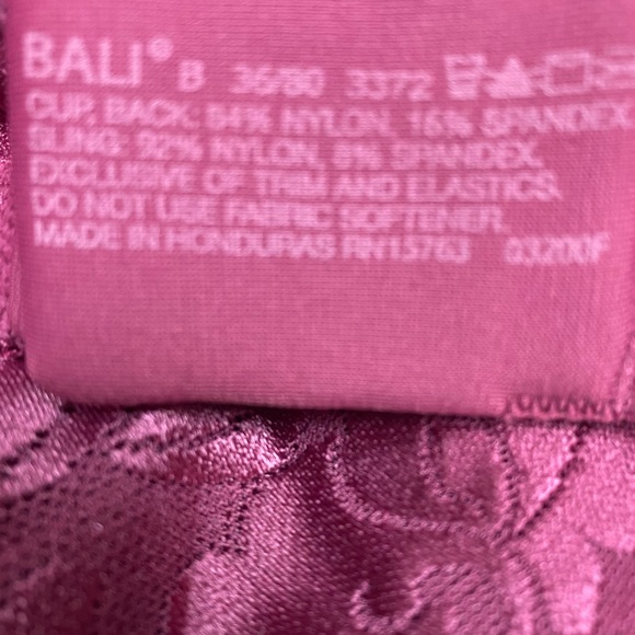 NWT Bali Classic Support Bra 36B Maroon Dusk  [165] - Picture 4 of 4